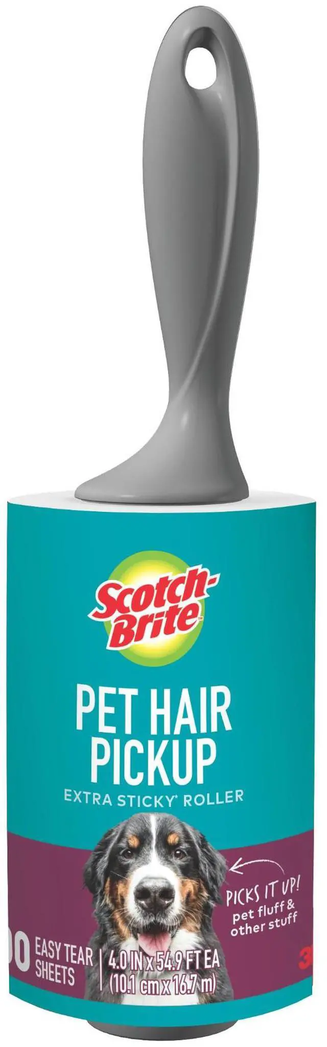 Main image of Scotch-Brite Pet Hair Pickup Lint Roller: 4 in. width (Natural) *100 sheets 839RS-100