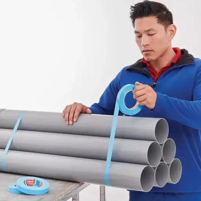 Alt view image 5 of 7 - tesa Appliance-Grade Tensilized Non-Staining Strapping Tape: 3/4 in. x 60 yds. (Blue)