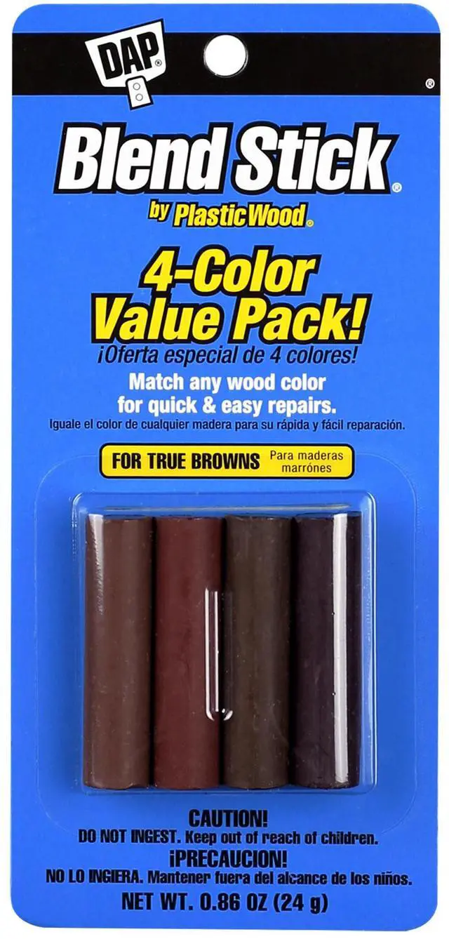 Main image of DAP Blend Sticks by Plastic Wood: 0.86 oz / 4-pack (True Browns) 7079804102