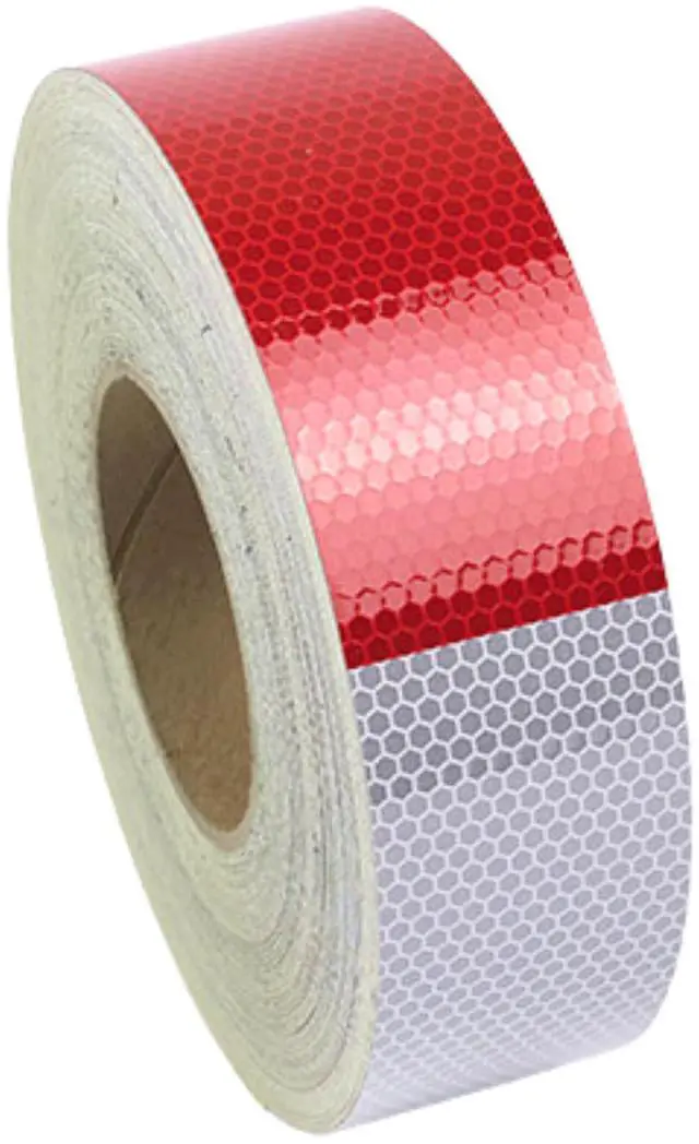 Main image of FindTape Gate Arm Reflective Tape: 2 in. x 50 ft. (Alternating 16 in. Red 16 in. White) GATE-RW-2x50
