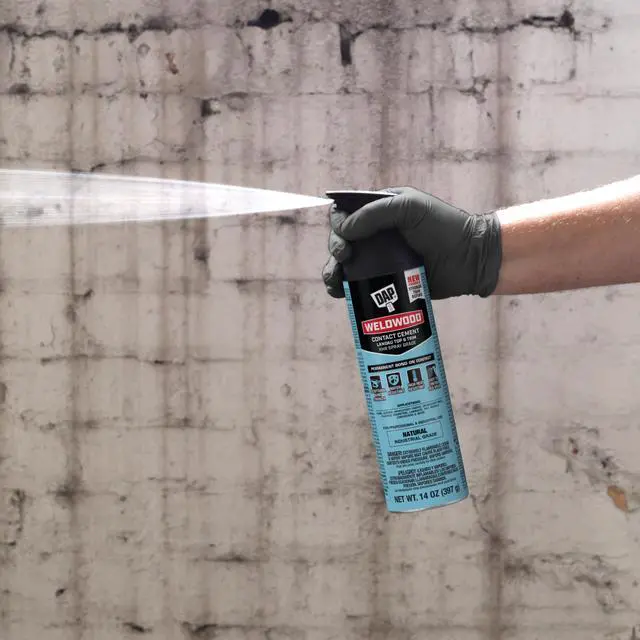 Alt view image 4 of 5 - DAP Weldwood Landau Top & Trim HHR Spray Contact Adhesive: 14.0 oz. (Clear) 7079800127