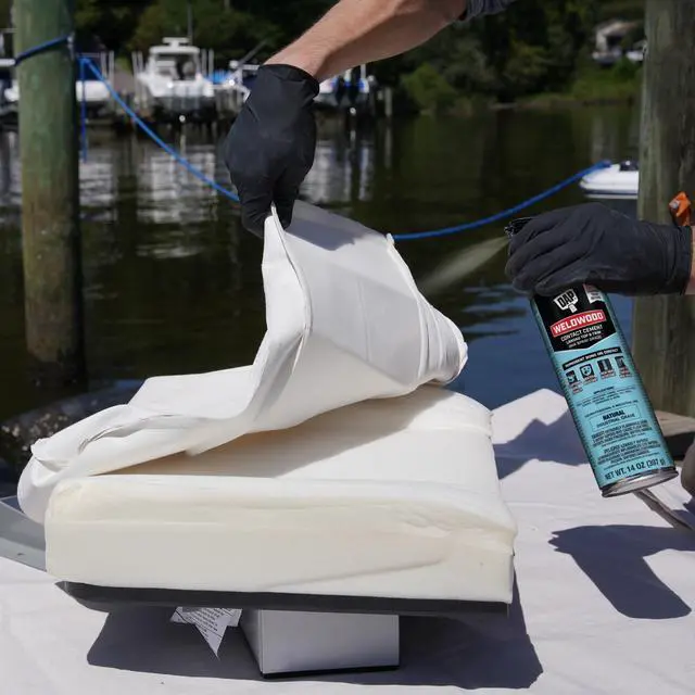 Alt view image 5 of 5 - DAP Weldwood Landau Top & Trim HHR Spray Contact Adhesive: 14.0 oz. (Clear) 7079800127