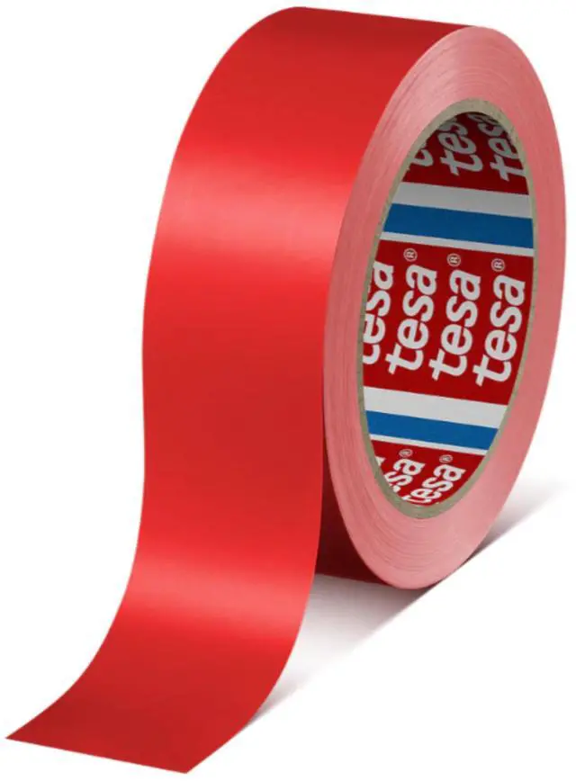 Alt view image 6 of 6 - tesa PVC Packaging Tape: 1-1/2 in. x 72 yds. (Red)