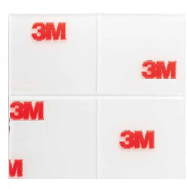Alt view image 4 of 5 - 3M Scotch Clear Scotch-Mount Double-Sided Mounting Tape, Strips & Squares: 1 in x 1 in. (Clear) *48-squares