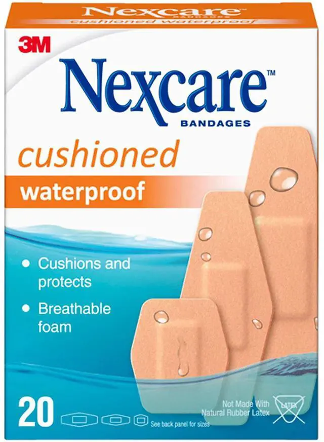 Main image of Nexcare Cushioned Waterproof: Assorted / 20-count (Tan) *20 count 527-20CB