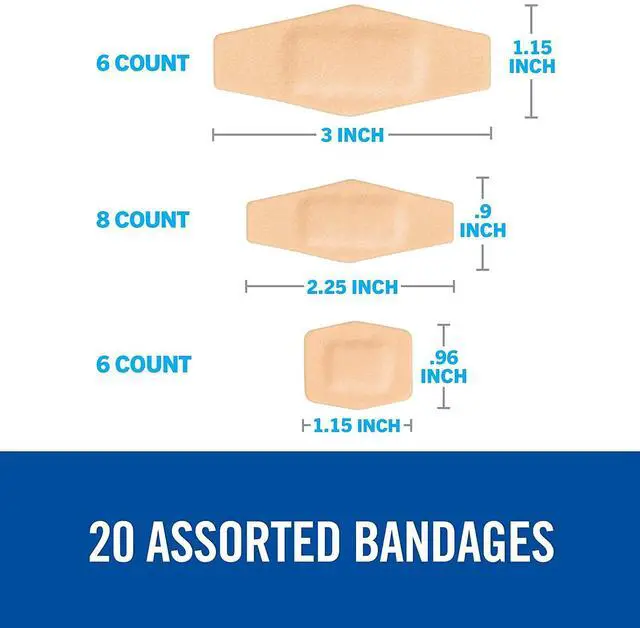 Alt view image 4 of 5 - Nexcare Cushioned Waterproof: Assorted / 20-count (Tan) *20 count 527-20CB