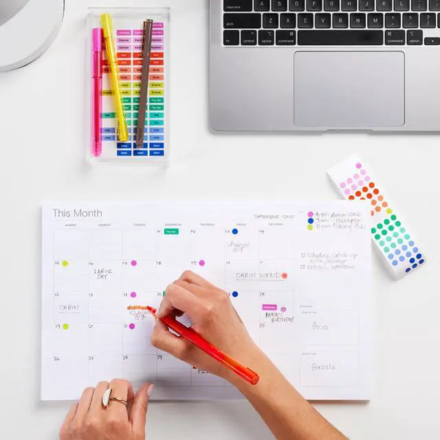 Alt view image 3 of 5 - Post-it Noted Planner Dots / Stickers: 0.25 in. diameter / 408 dots/pack (Pink and Purple) *408 dots/25 coins NTD-PD-PP