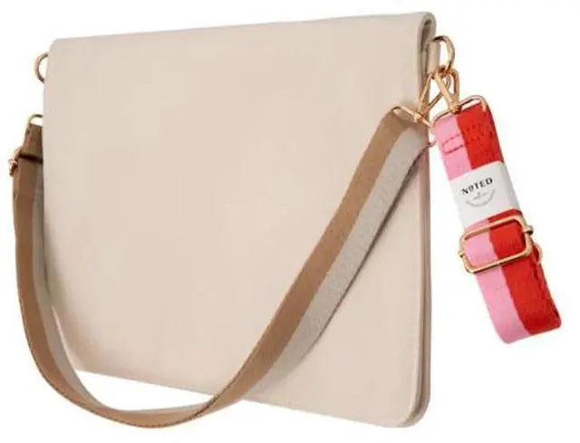 Main image of 3M Noted by Post-it NTD10-LMB-1 Canvas Laptop Messenger Bag with 2 Straps: 15.4 in. x 0.294 yds. (Tan Cream)