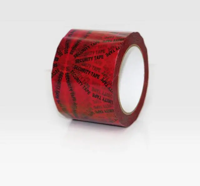 Main image of FindTape Printed Security Carton Sealing Tape (SKU SPT): 3 in. (72mm actual) x 72 yds. (Red)