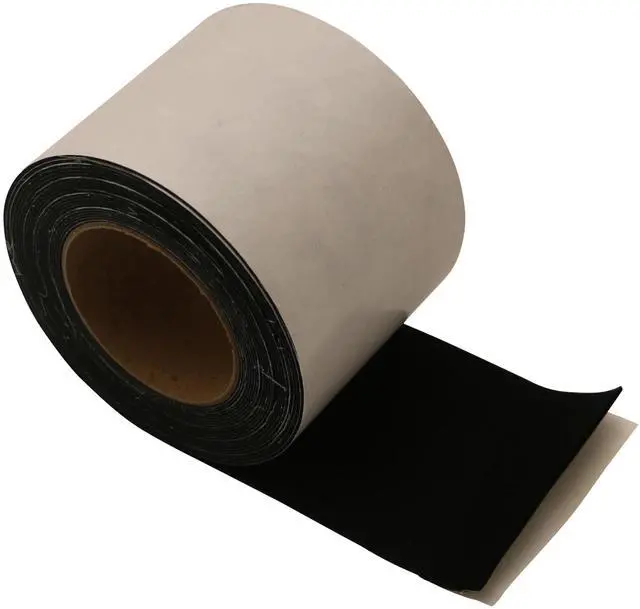 Main image of JVCC Acrylic Craft Felt Tape, 1mm Thick Adhesive Felt: 4 in. x 25 ft. (Black)