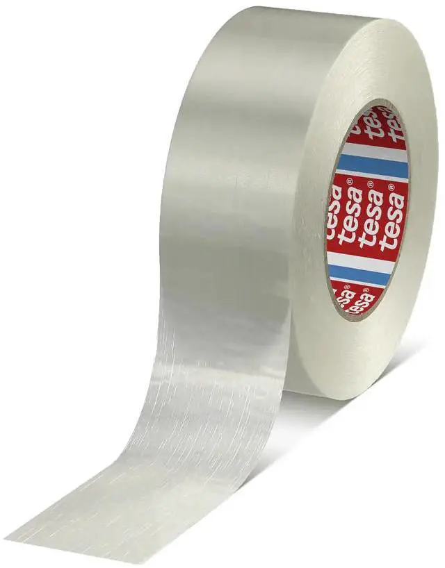 Main image of tesa 53398 Clean Removal High Strength Mono Filament Strapping Tape: 1-0.97 in. x 60 yds. (Translucent)