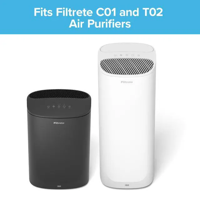 Alt view image 4 of 7 - Filtrete F1 Allergen, Bacteria & Virus True HEPA Air Purifier Filter: for 310 Sq. Ft. Large Room Smart Air Purifier / new version (White) FAPF-F1N-2