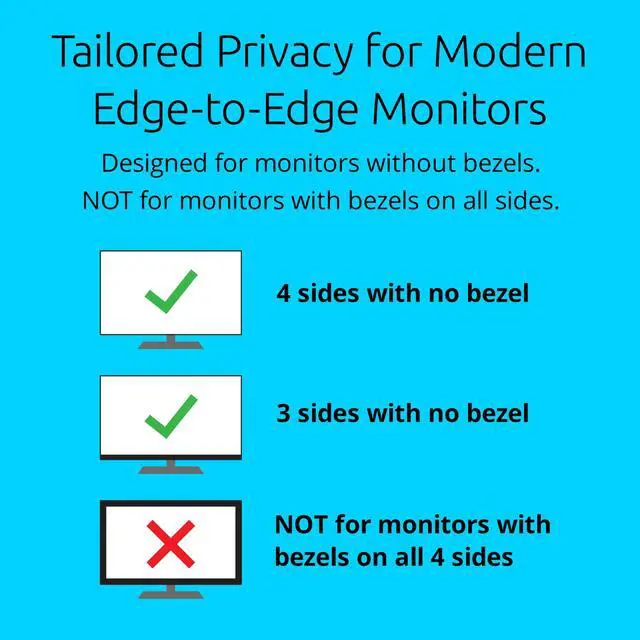 Alt view image 9 of 12 - Kensington Edge-to-Edge Privacy Screen Filters for Monitors