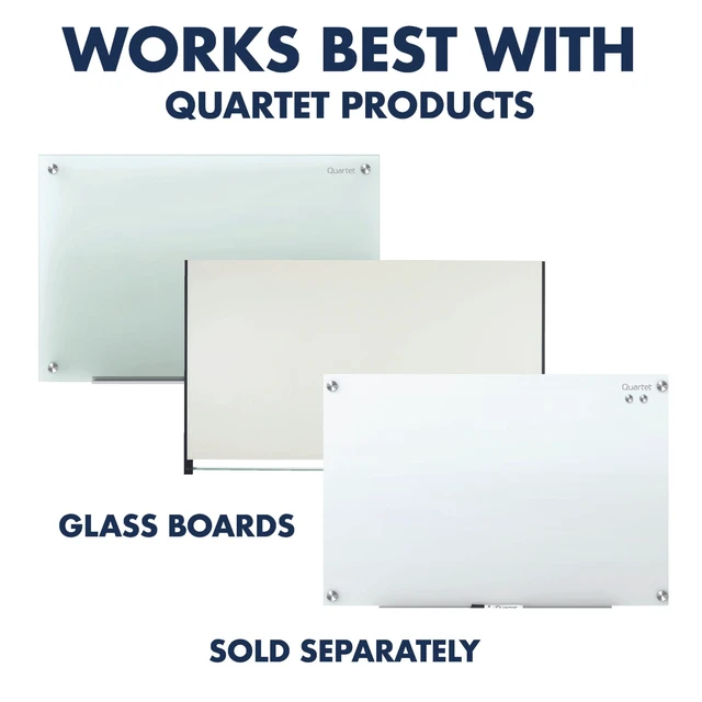 Alt view image 4 of 5 - Quartet Strong Magnets for Glass Dry-Erase Boards: 12-pack (Assorted Colors + Clear) 85393
