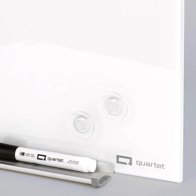 Alt view image 5 of 5 - Quartet Strong Magnets for Glass Dry-Erase Boards: 12-pack (Assorted Colors + Clear) 85393