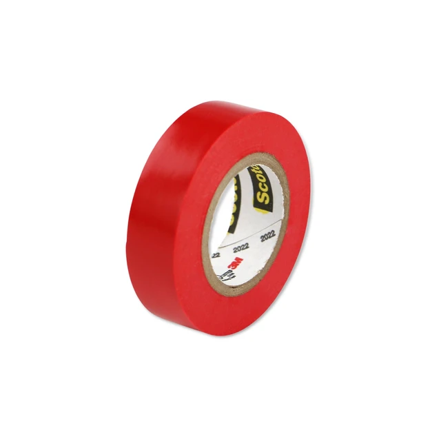 Alt view image 9 of 13 - 3M 35-RED-1/2X20FT ElectricalTape,Red,6-5/8ydL,1/2inW,PK100 - OEM