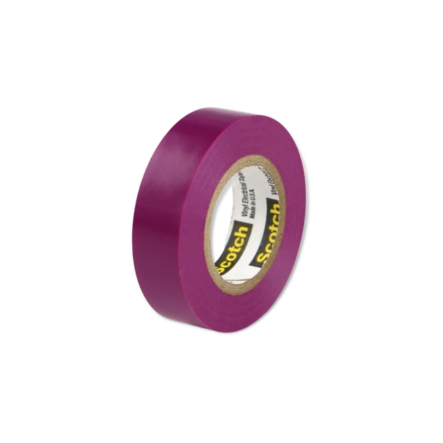 Alt view image 3 of 7 - 3M 35 Scotch Color Coding Vinyl Electrical Tape: 1/2 in x 20 ft. (Violet) - OEM