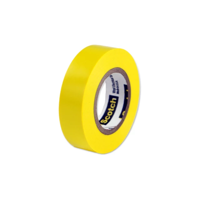 Alt view image 9 of 13 - 3M 10257 Scotch Yellow Color Coding Electrical Tape 35 1/2 Inch, 0 to 105 Degree C - OEM