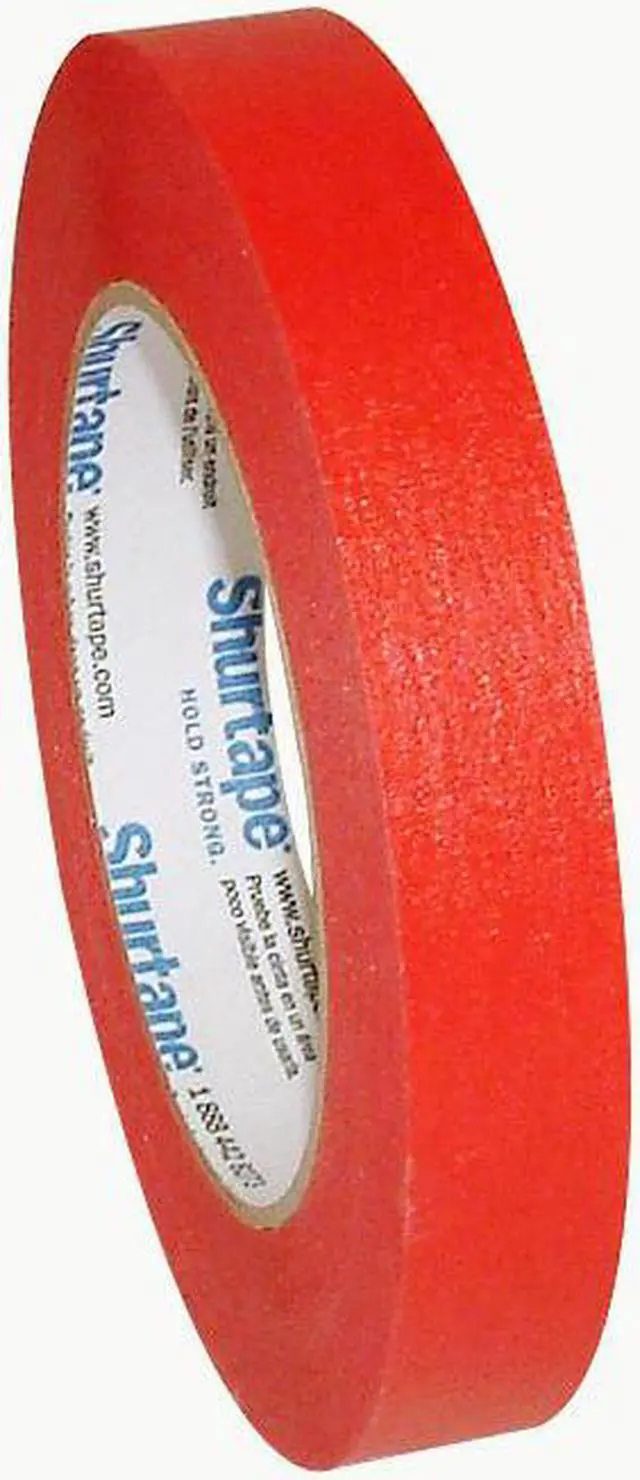 Main image of Shurtape CP-631 Colored Masking Tape: 3/4 in x 60 yds. (Red) - OEM