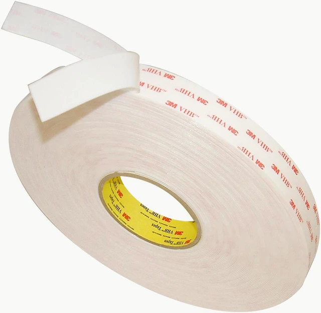 Alt view image 4 of 8 - 3M Scotch 4950 VHB Tape: 1 in. x 36 yds. (White)