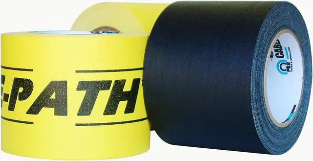 Alt view image 3 of 7 - Pro Tapes Cable Path Tape: 4 in. (96mm actual) x 30 yds. (Yellow with Light Black "CABLE-PATH" printing)