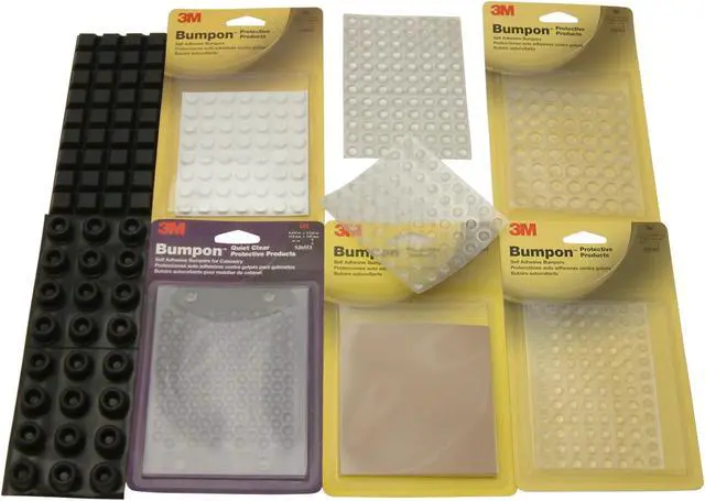 Alt view image 3 of 6 - 3M Bumpon Self-Adhesive Protectors [Hexagon]: 0.433 in. width x 1/8 in. thick (Light Brown) *132-pack