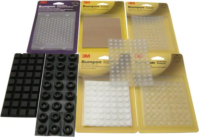Alt view image 2 of 6 - 3M Bumpon Self-Adhesive Protectors [Hexagon]: 0.433 in. width x 1/8 in. thick (Light Brown) *132-pack