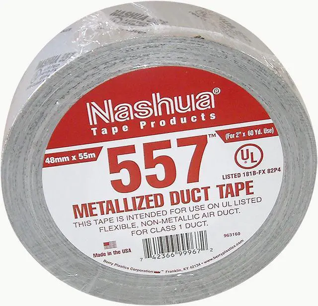 Alt view image 3 of 6 - NASHUA 557 Duct Tape,48mm x 55m,14 mil,Metallic