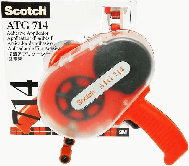 Alt view image 5 of 6 - 3M Scotch 714 ATG Adhesive Applicator: For 1/4" ATG tape (Red) - OEM