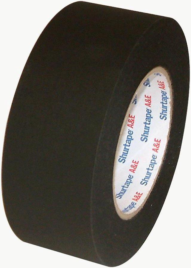 Shurtape CP-743 Matte Black Paper Tape: 2 in x 60 yds. (Black) 