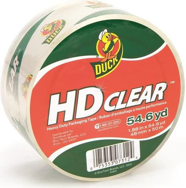 Alt view image 2 of 4 - Duck Brand HD Clear Packaging Tape: 1.88 in. x 54.6 yds. (Clear)