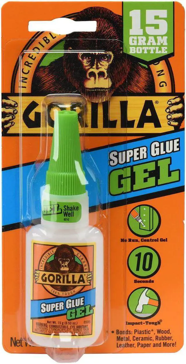 Alt view image 4 of 20 - Gorilla Super Glue Gel - 0.53 oz - 1 Each - Clear - OEM