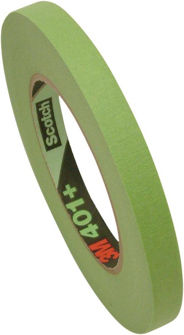 3M 401+ Scotch High Performance Green Masking Tape: 1/2 in. x 60 yds.  (Green)