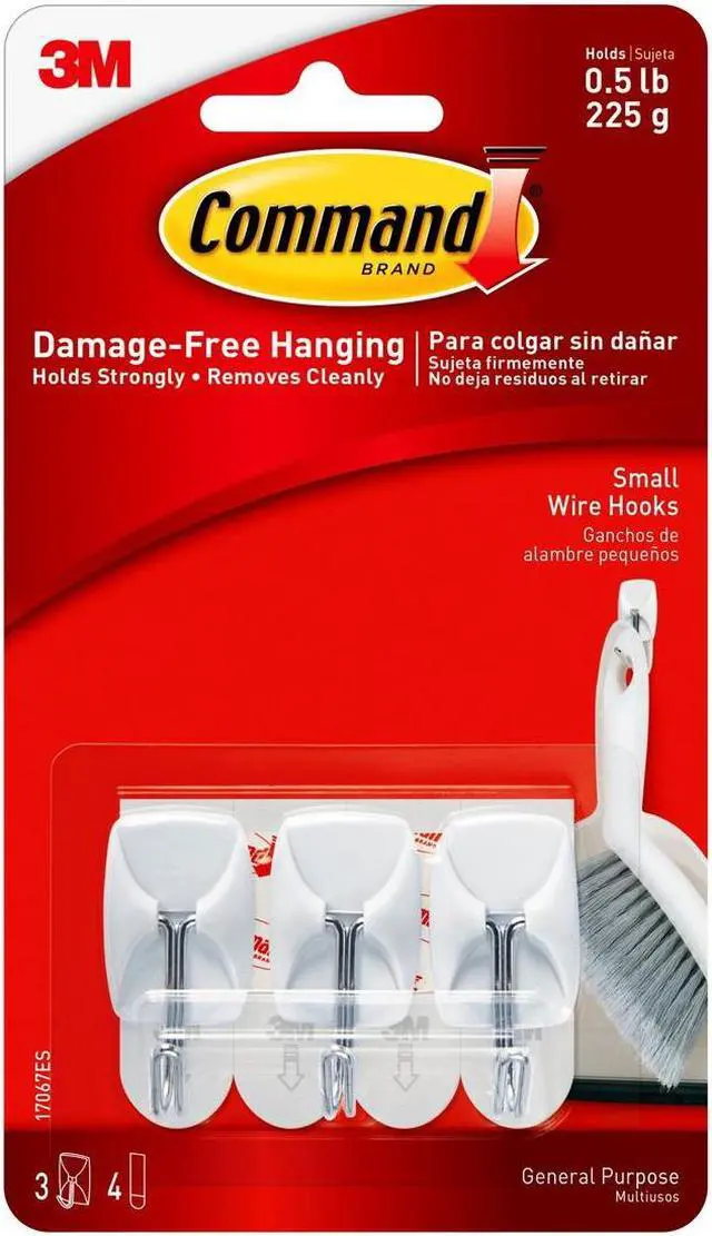 Alt view image 5 of 10 - COMMAND UTENSIL HOOK 17067ES-3PK