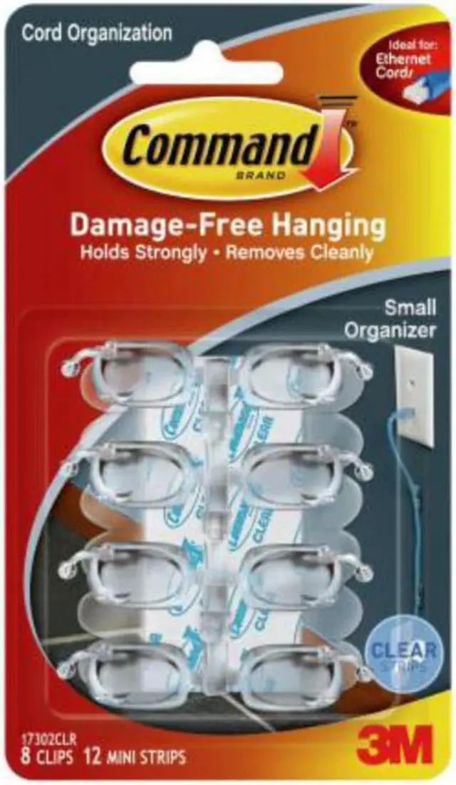 Alt view image 9 of 20 - Command Clear Outdoor Light Clips with Foam Strips (16-Pack) 17017CLR-AWES