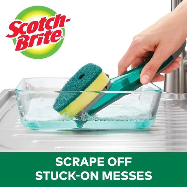 Alt view image 9 of 15 - 3M Refill f/Scotch-Brite Dots Dishwand Heavy-duty Green 48827