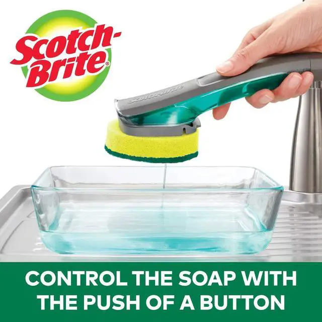 Alt view image 8 of 15 - 3M Refill f/Scotch-Brite Dots Dishwand Heavy-duty Green 48827
