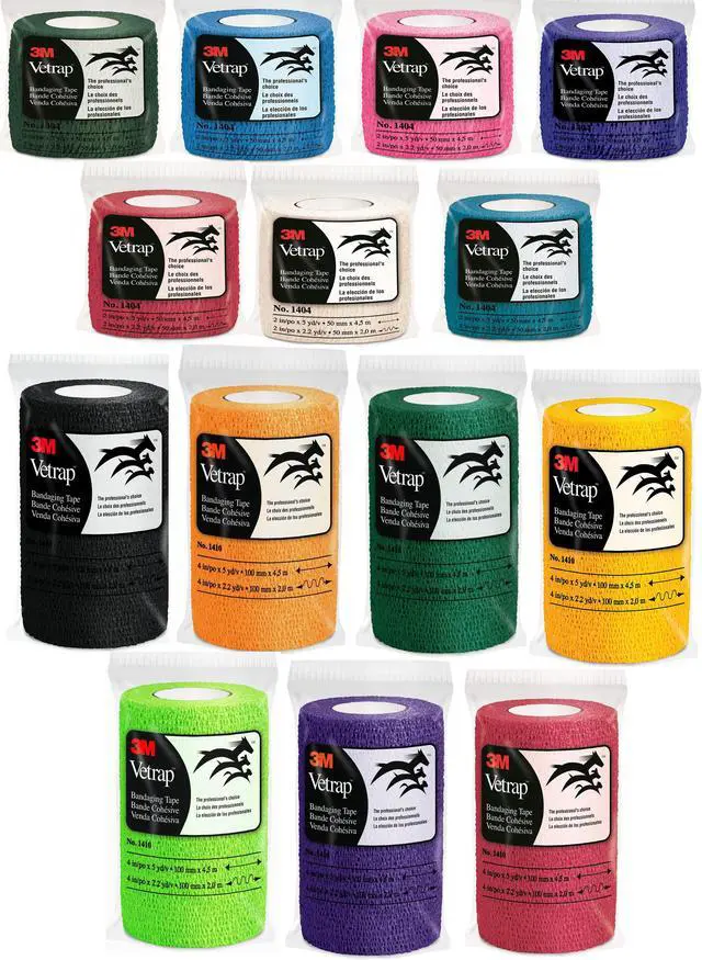 Alt view image 2 of 8 - 3M Scotch Vetrap Bandaging Tape: 2 in x 15 ft. (Hot Pink)