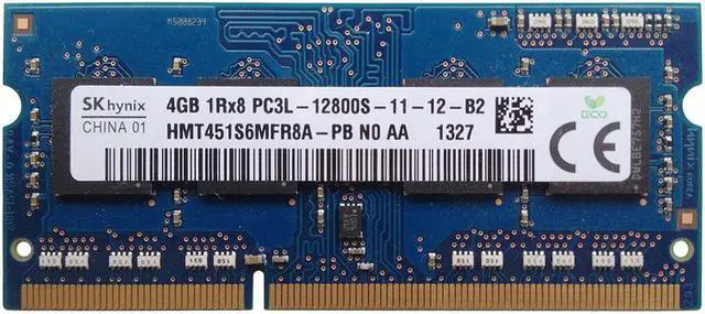Alt view image 2 of 2 - HMT451S6MFR8A-PB Hynix 4GB DDR3 Laptop 204-PINÃ‚Â 1Rx8 PC3-12800S Ram Memory