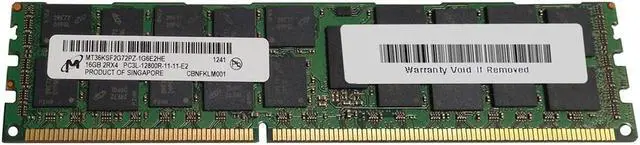 Alt view image 3 of 4 - Hynix 16GB 240-Pin DDR3 SDRAM ECC Registered DDR3 1866 (PC3 14900) Server Memory Model HMT42GR7AFR4C-RD