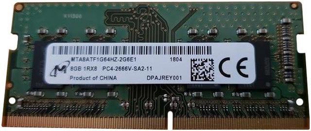 8GB Micron MTA8ATF1G64HZ-2G6E1 DDR4 2666MHz SO-DIMM Non-ECC Memory  MTA8ATF1G64HZ-2G6E1