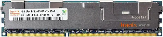 Alt view image 6 of 6 - Hynix 16GB 2x8GB PC3L-12800U PC12800 1600MHz 1.35V Non-ECC DDR3 HMT41GU6BFR8A-PB