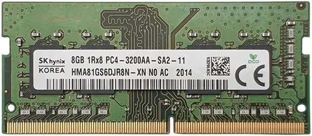 Alt view image 4 of 4 - SK HYNIX HMA81GS6CJR8N-XN 8GB 3200 DDR4 1Rx8 PC4-3200AA-SA2-11 260Pin SODIMM 1.2V For Laptop