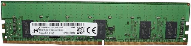 Micron MTA9ASF1G72PZ-2G6D1 8GB DDR4-2666 ECC RDIMM - Newegg.com