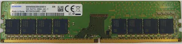 Alt view image 2 of 5 - Samsung DDR43200 16GB2Gx8x8 Desktop Memory