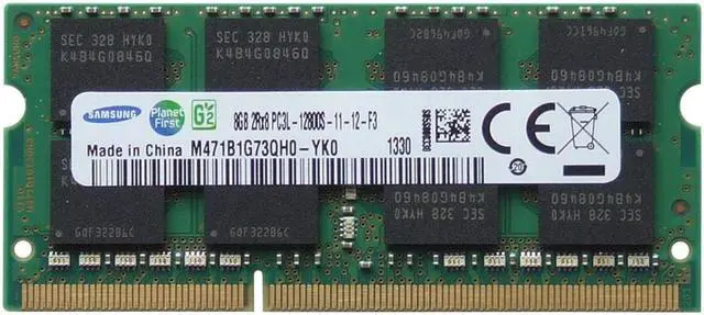 Alt view image 6 of 7 - SAMSUNG M471B1G73Qh0-Yk0 8Gb (1X8Gb) Pc312800 Ddr31600Mhz Dual Rank Non Ecc Unbuffered Cl11 Sodimm Memory Module-M471B1G73Qh0-Yk0