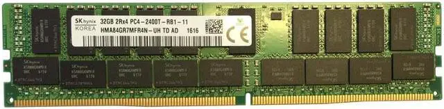 Alt view image 4 of 5 - Hynix HMA84GR7MFR4N-UH 32GB DDR4-2400 ECC REG DIMM Server Memory