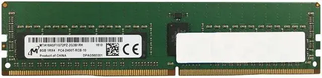 Alt view image 3 of 3 - (NOT FOR HOME PC!) MTA18ASF1G72PZ-2G3B1 MIRCON 8GB 1RX4 PC4-2400T-R MEMORY MODULE (1X8GB)