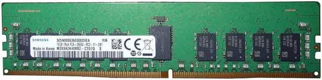 Alt view image 3 of 3 - Micron 16GB DDR4 PC4-19200 2400MHZ ECC Registered RAM MTA18ASF2G72PDZ-2G3B1 USA DDR4 288-PIN Desktop Memory