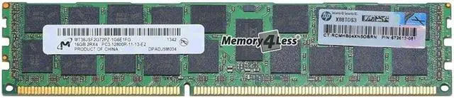Alt view image 6 of 11 - HPE 672612-081 16GB DDR3 SDRAM Memory Module